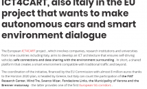 (IT) ICT4CART, also Italy in the EU project that wants to make autonomous cars and smart environment dialogue
